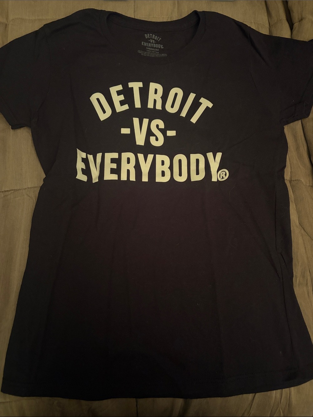 Detroit vs Everybody Black Graphic Tee